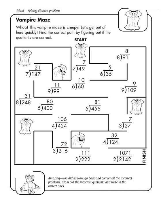 Fun Math Worksheets For 4th Grade